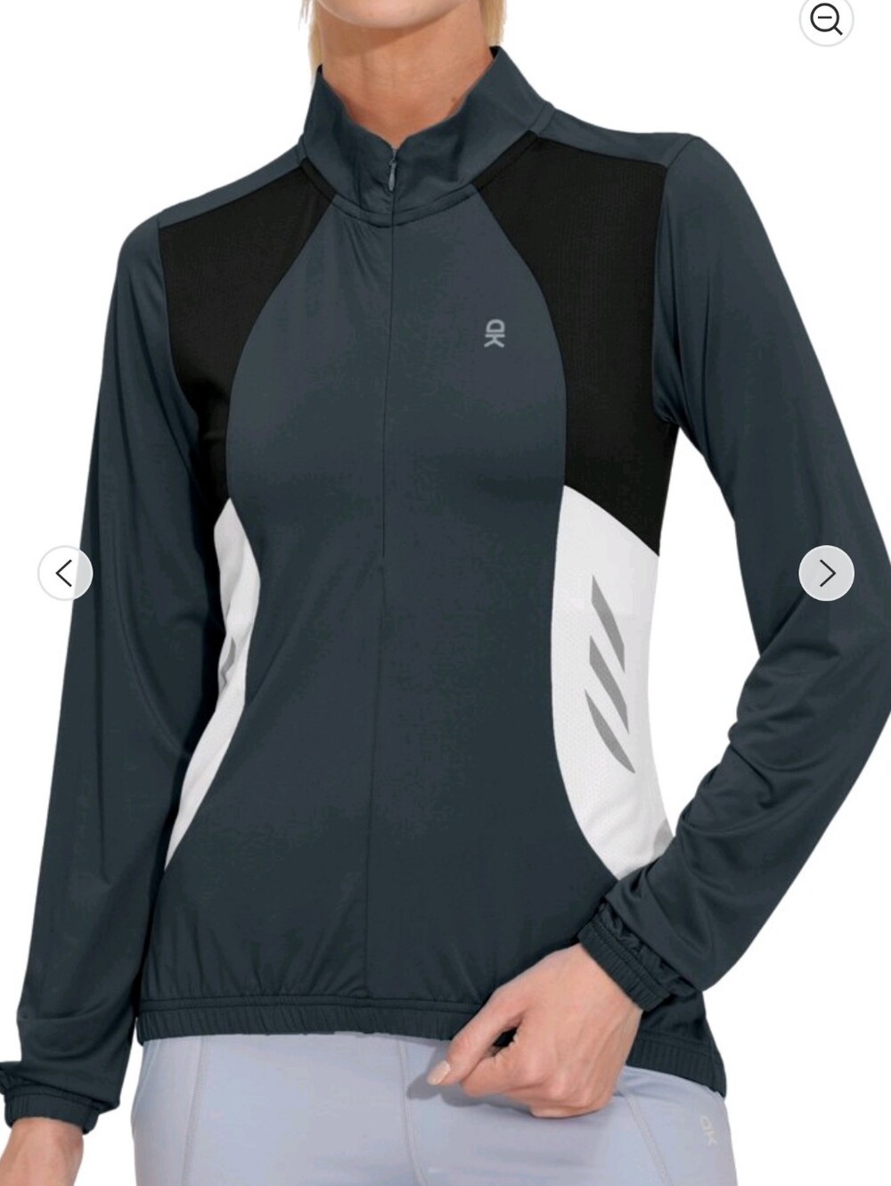 Little Donkey Andy Women's Half Zip Cycling Jerseys Long Sleeve
